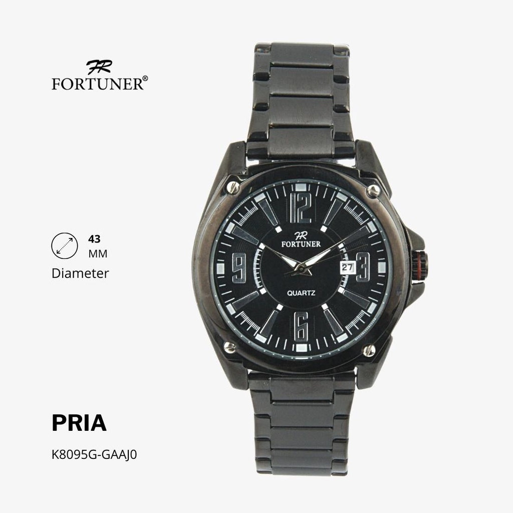 Fortuner Jam Tangan Analog Pria Water Resistant Rantai Huy