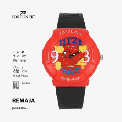 Fortuner Jam Tangan Remaja Analog Water Resist Rubber Aelius