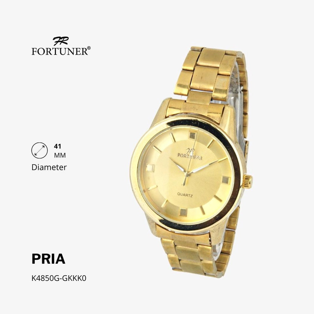 Fortuner Jam Tangan Analog Pria Water Resistant Rantai Halver