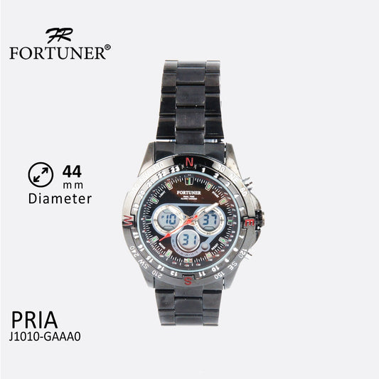 Fortuner Jam Tangan Digital Analog Pria Water Resistant Delios