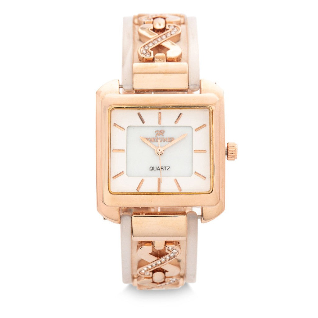 Fortuner Jam Tangan Analog Wanita Rosegold Water Resist Bernice