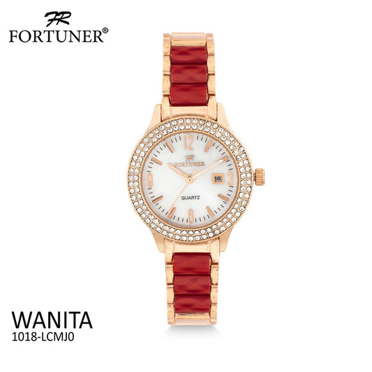 Fortuner Jam Tangan Wanita Analog Water Resistant Rosegold Aisia