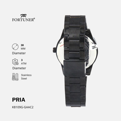 Fortuner Jam Tangan Analog Pria Water Resistant Rantai Doris