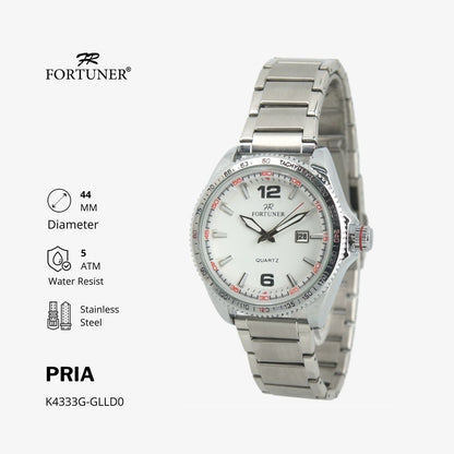 Fortuner Jam Tangan Analog Pria Water Resistant Rantai Wynnsfield