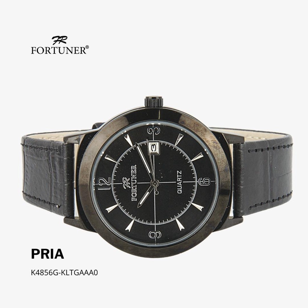 Fortuner Jam Tangan Analog Klassik Pria Kulit Water Resistant Arlo