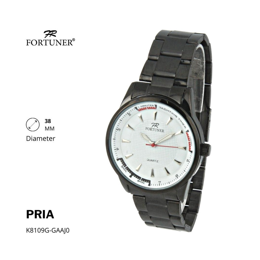 Fortuner Jam Tangan Analog Pria Water Resistant Rantai Halsy