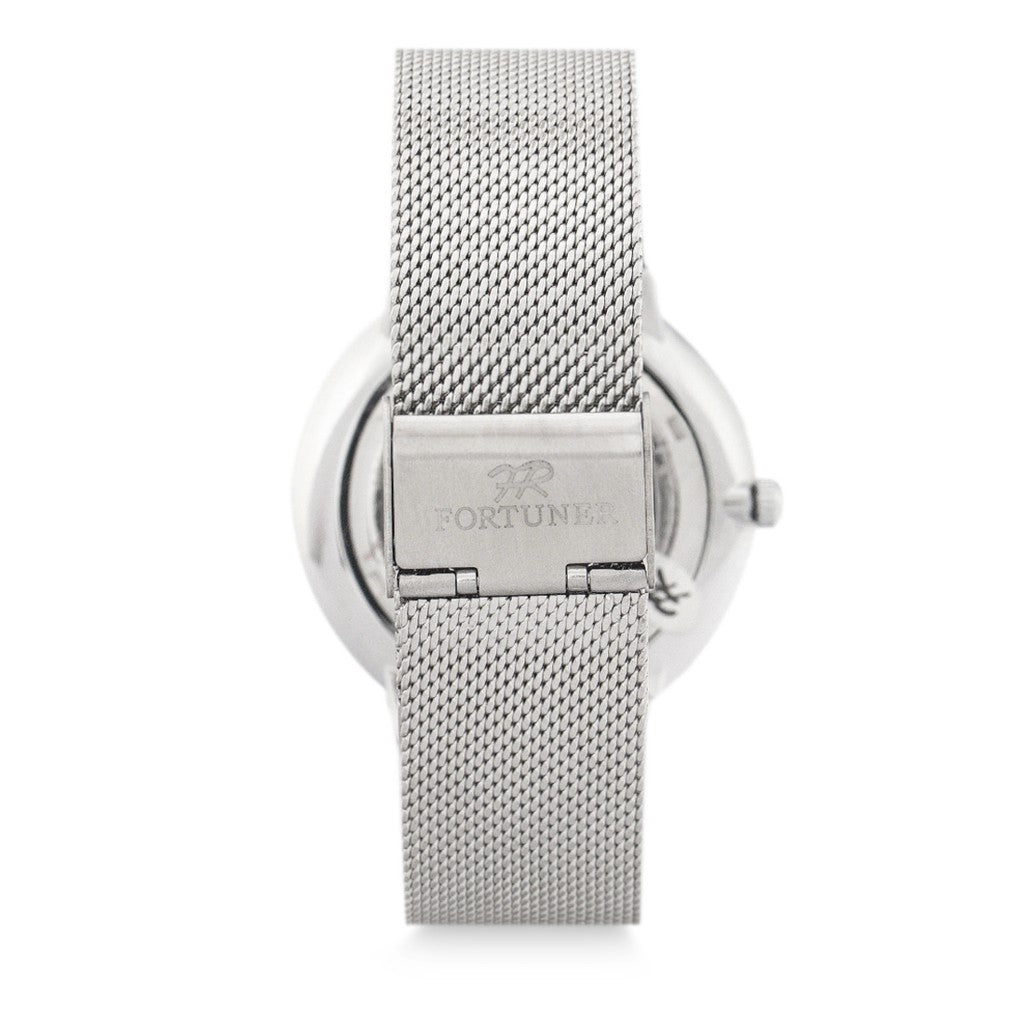 Fortuner Jam Tangan Analog Pria Silver White Water Resistant Abdul