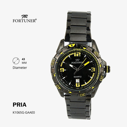 Fortuner Jam Tangan Analog Pria Water Resistant Rantai Harvie