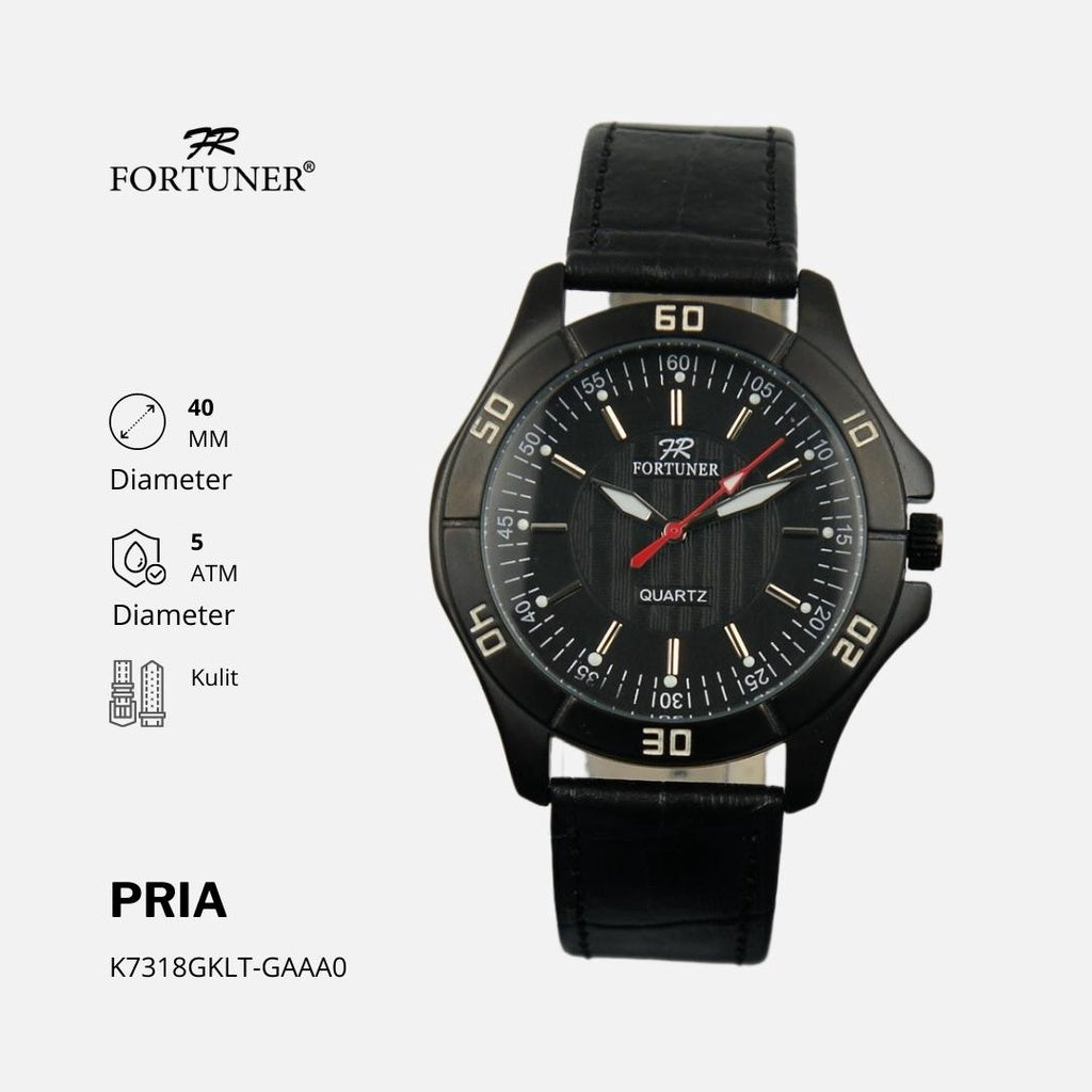 Fortuner Jam Tangan Analog Pria Water Resistant Harris