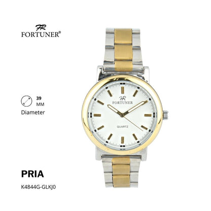 Fortuner Jam Tangan Analog Pria Water Resistant Rantai Halwerd