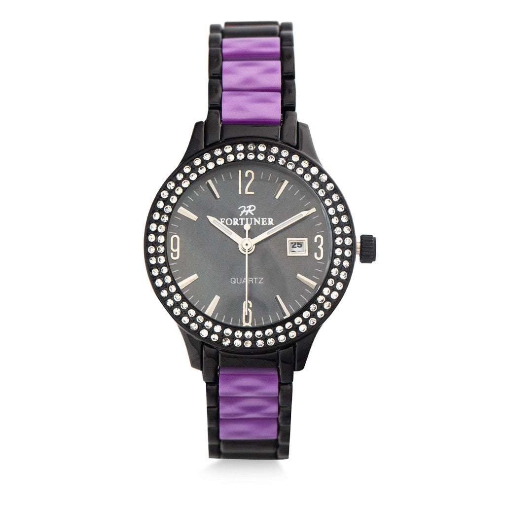 Fortuner Jam Tangan Analog Wanita Black Water Resist Celine