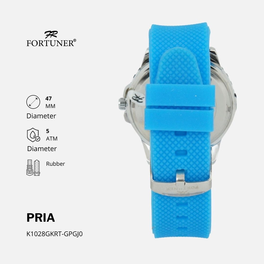 Fortuner Jam Tangan Analog Pria Water Resistant Rubber Tamerlane