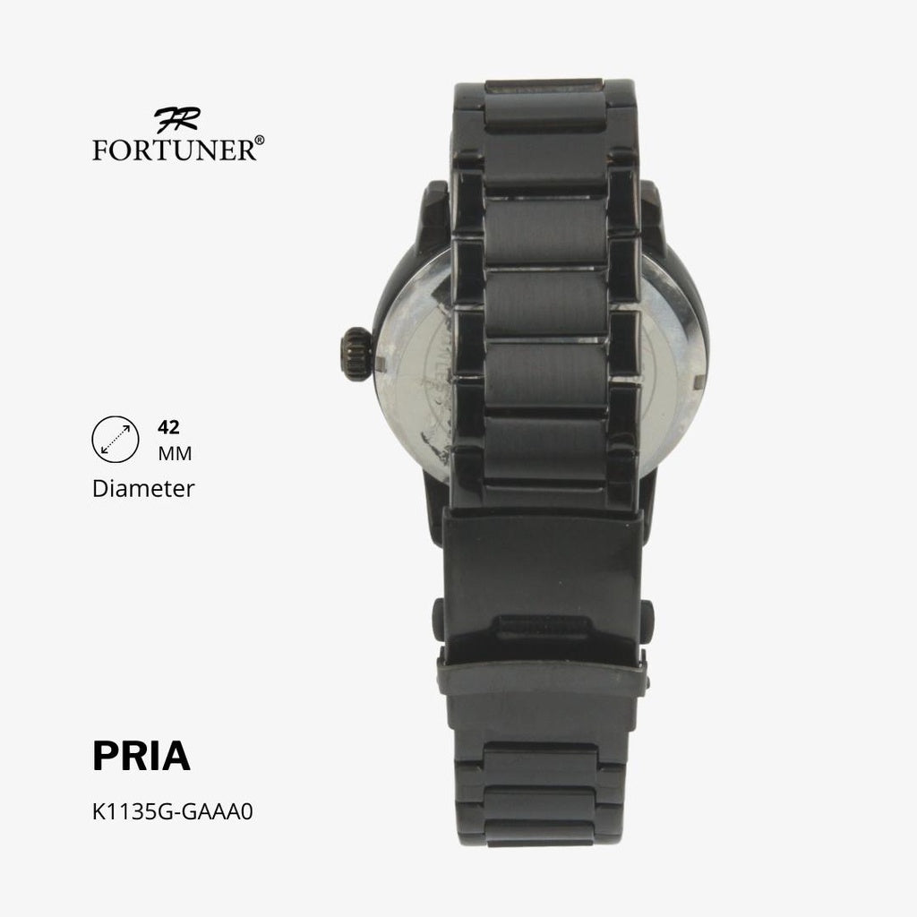 Fortuner Jam Tangan Classic Analog Pria Water Resistant Rantai Hiawatha