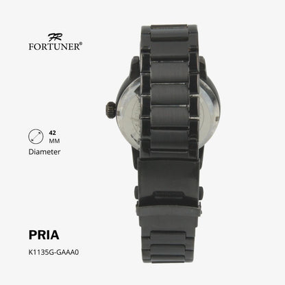 Fortuner Jam Tangan Classic Analog Pria Water Resistant Rantai Hiawatha