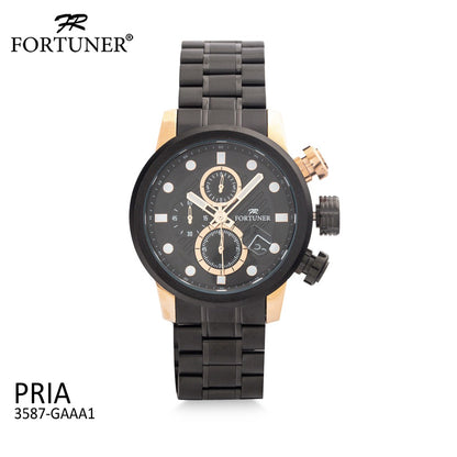 Fortuner Jam Tangan Analog Pria Chrono Water Resistant Alvan