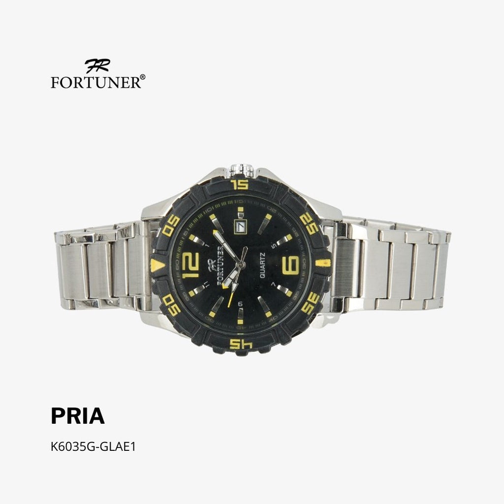 Fortuner Jam Tangan Analog Pria Water Resistant Rantai Hiromi