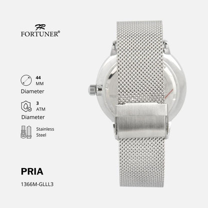 Fortuner Jam Tangan Pria Analog Water Resist Milanese Ronin