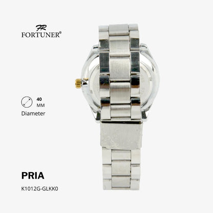 Fortuner Jam Tangan Fashion Analog Pria Water Resistant Rantai Hampton