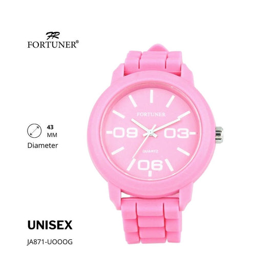 Fortuner Jam Tangan Fashion Analog Pria Wanita Unisex Rubber Original Cassady