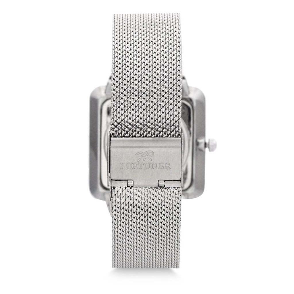 Fortuner Jam Tangan Analog Pria Silver Water Resistant Brandon