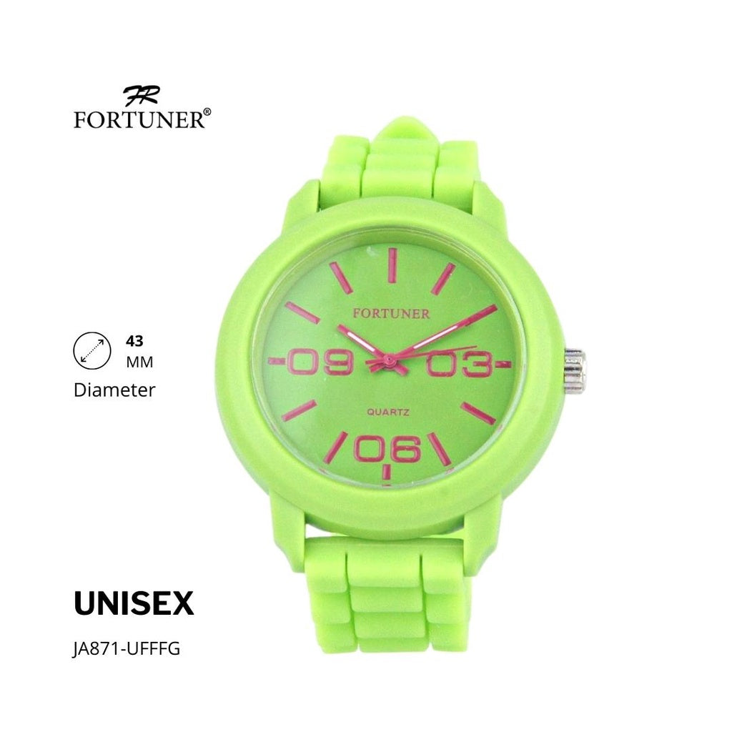 Fortuner Jam Tangan Fashion Analog Pria Wanita Unisex Rubber Original Cassady