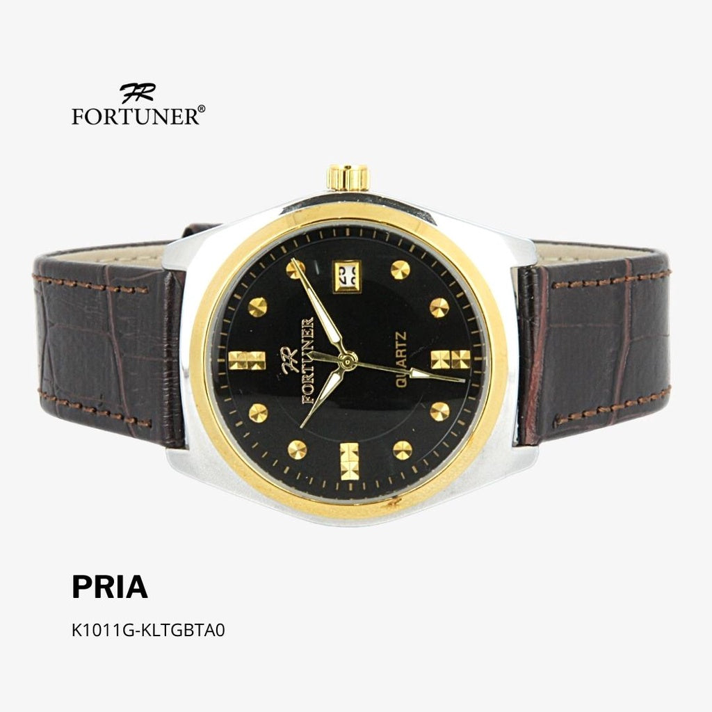 Fortuner Jam Tangan Analog Pria Kulit Water Resistant Hammill