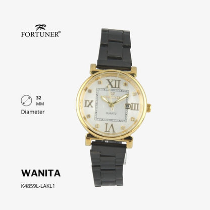 Fortuner Jam Tangan Analog Wanita Water Resistant Rantai Yamuna