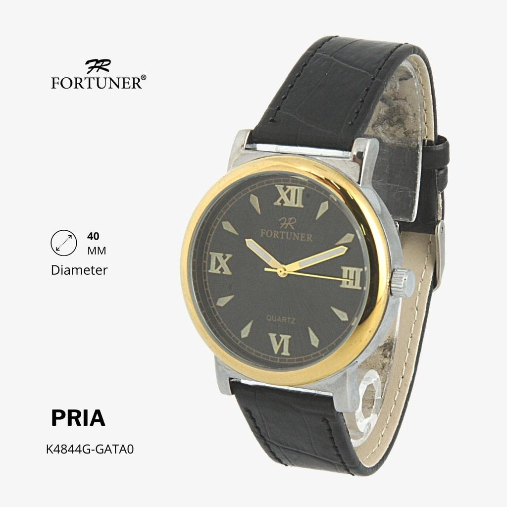 Fortuner Jam Tangan Classic Fashion Pria Analog Water Resist Kulit Horatio