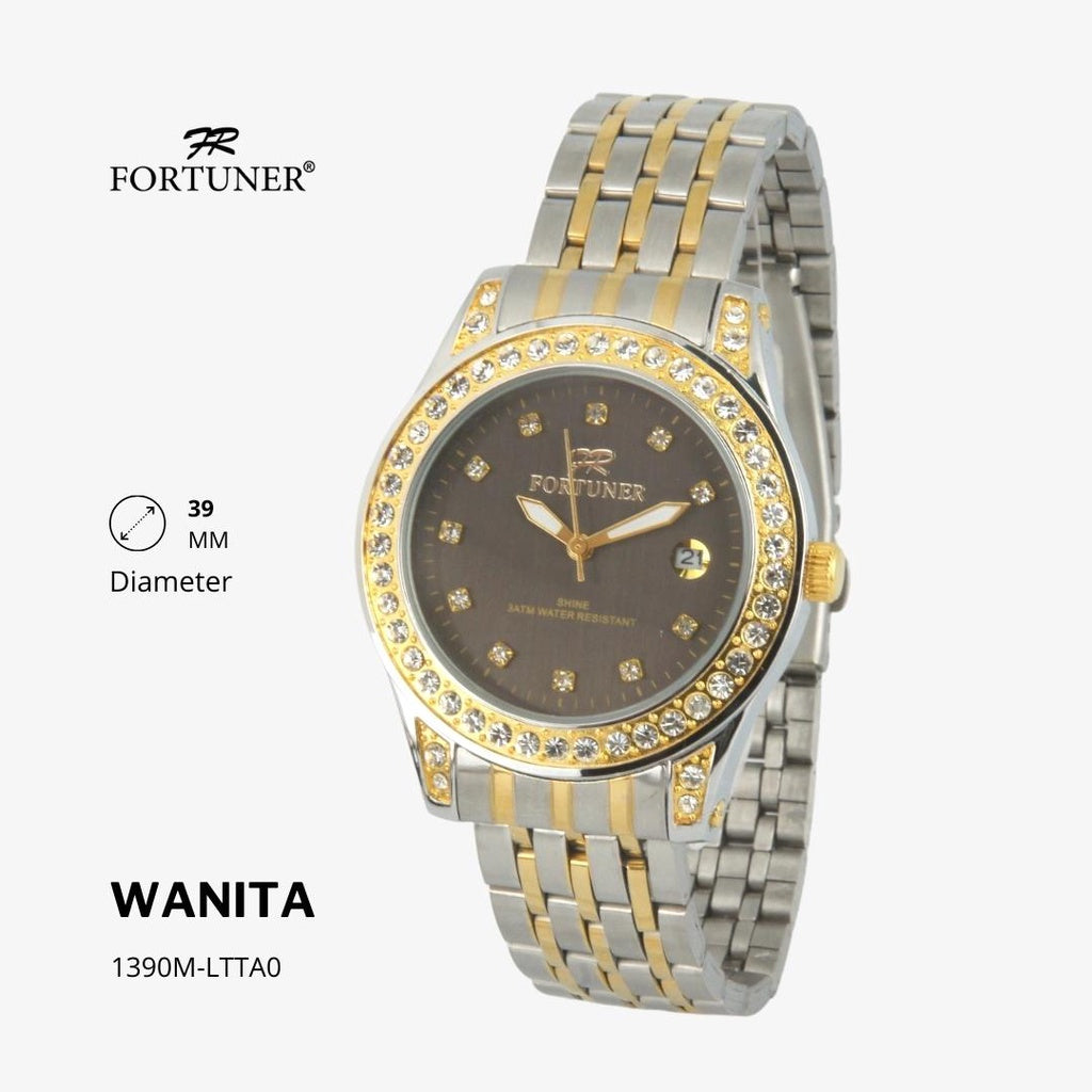 Fortuner Jam Tangan Fashion Analog Wanita Water Resistant Rantai Yelizavetha
