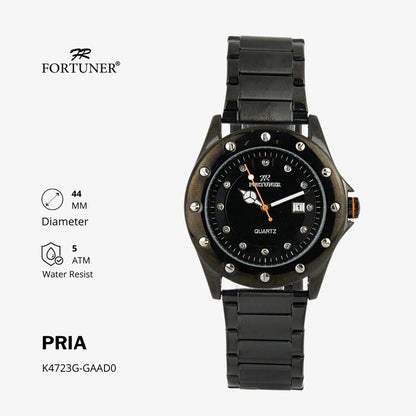 Fortuner Jam Tangan Analog Pria Water Resistant Rantai Howie