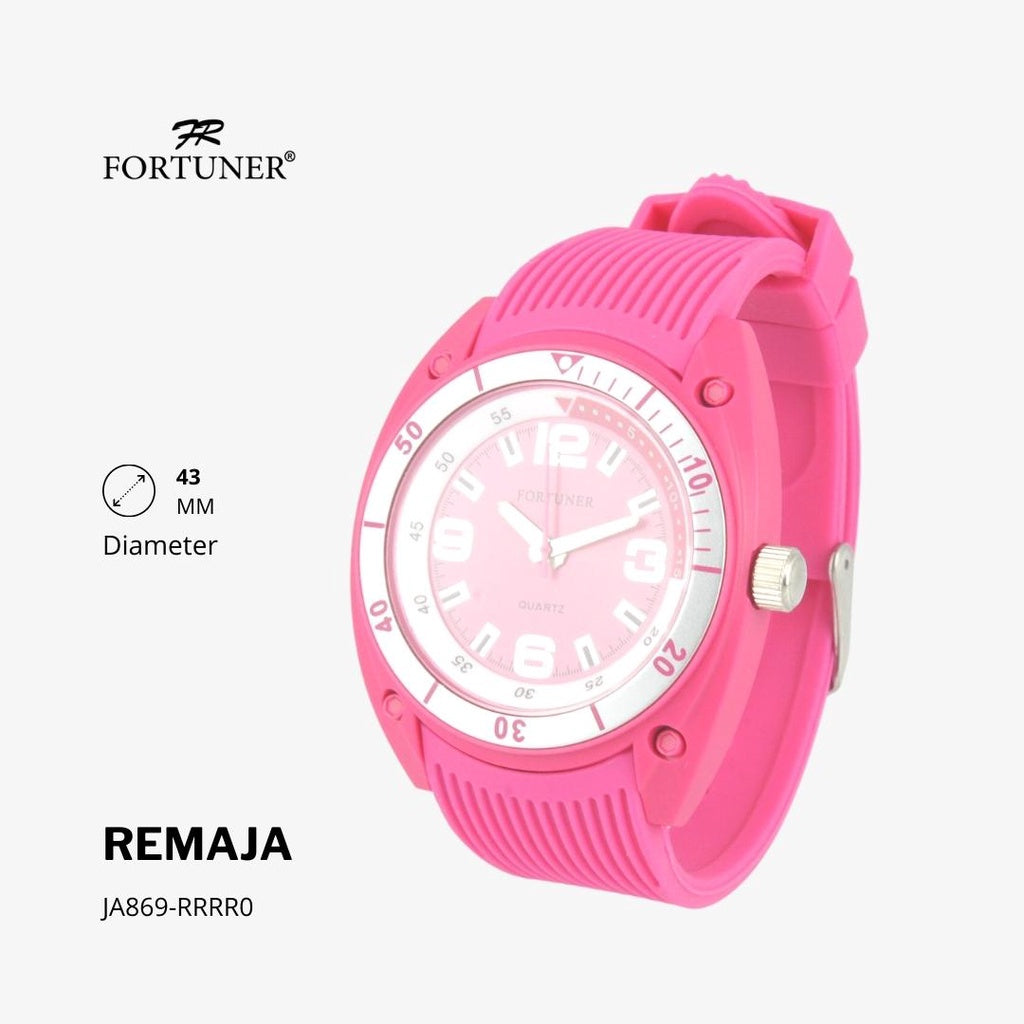 Fortuner Jam Tangan Remaja Analog Water Resist Rubber Abel