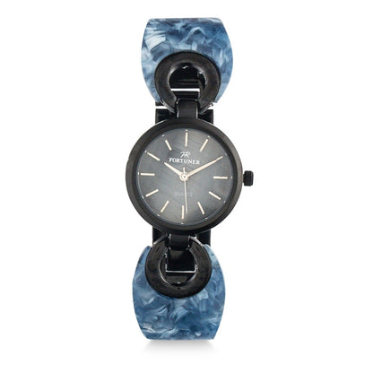 Fortuner Jam Tangan Analog Wanita Black Water Resist Beyonce