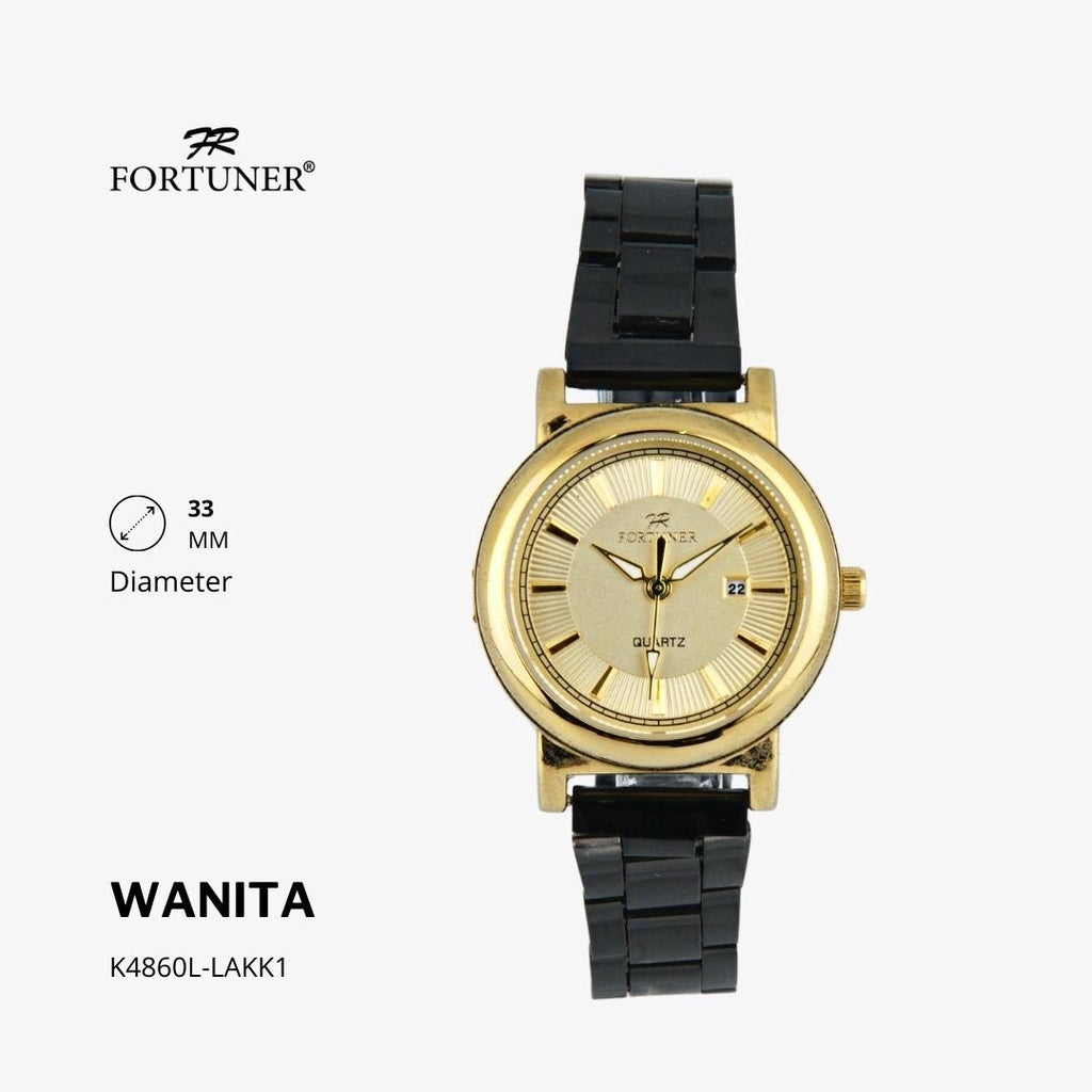 Fortuner Jam Tangan Couple Analog Water Resistant Rantai Delaney