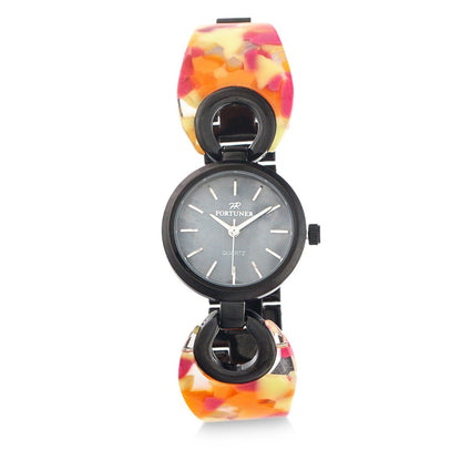 Fortuner Jam Tangan Analog Wanita Black Water Resist Bena