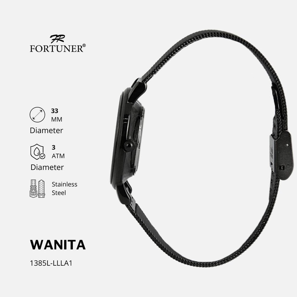 Fortuner Jam Tangan Wanita Analog Water Resist Milanese Kiyomi