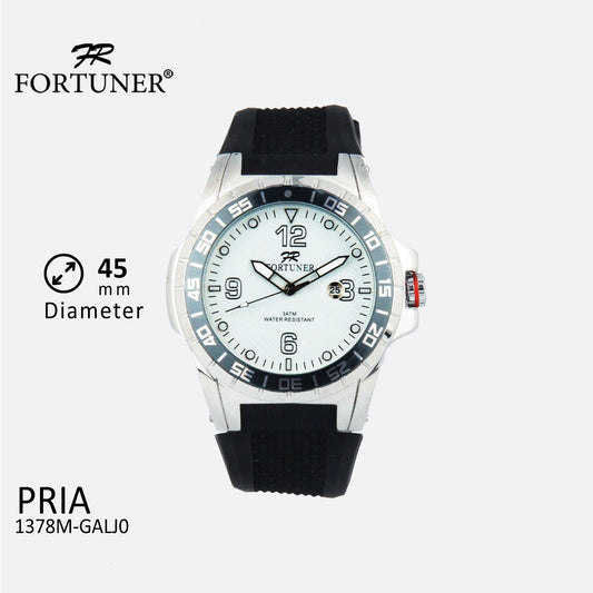 Fortuner Jam Tangan Analog Pria Water Resistant Delroi