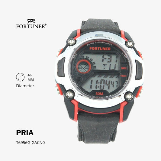 Fortuner Jam Tangan Sports Digital Pria Rubber Strap Water Resistant Guillermo