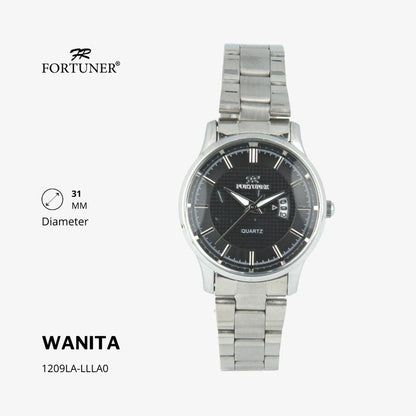 Fortuner Jam Tangan Wanita Analog Water Resist Rantai Stainless Alberta