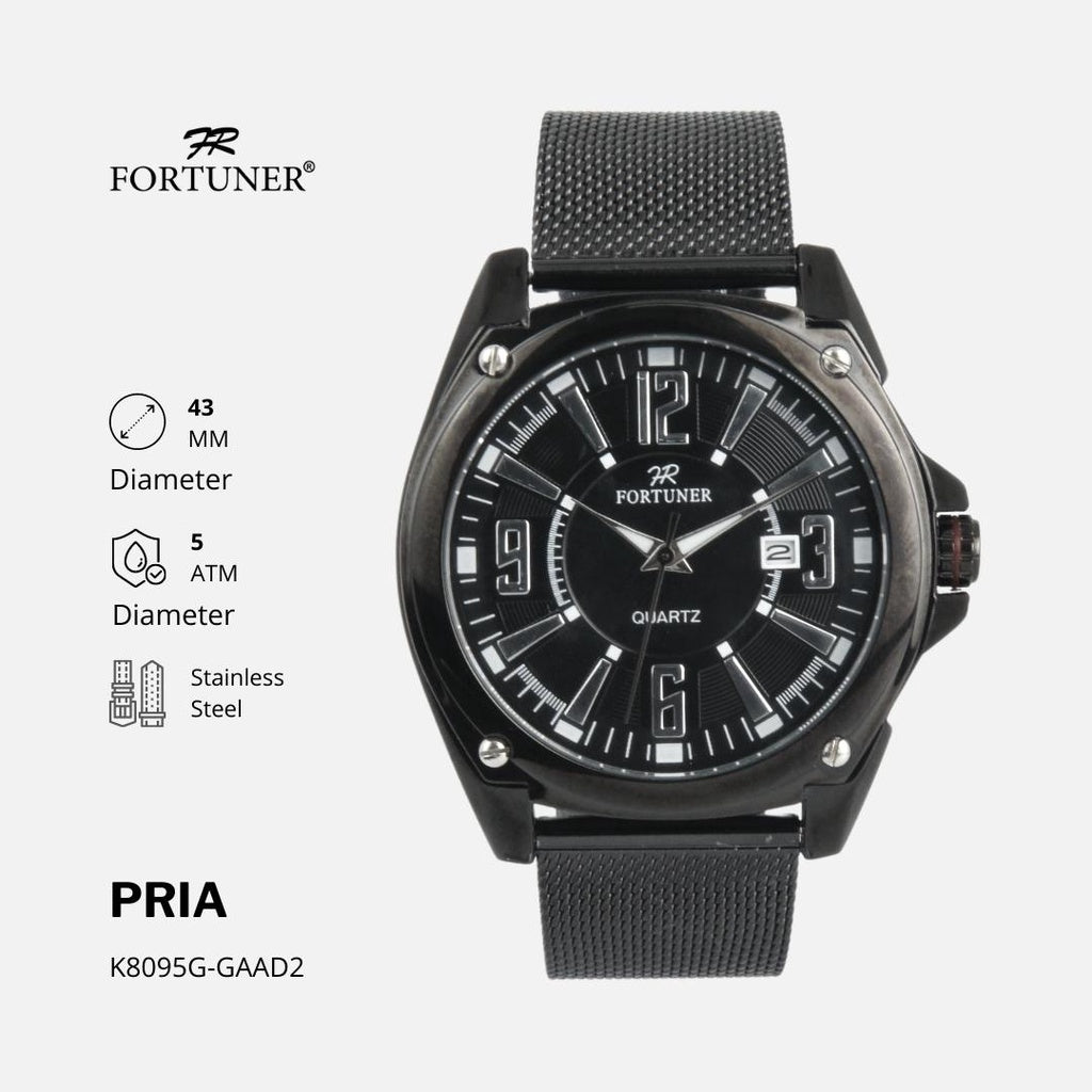 Fortuner Jam Tangan Pria Analog Water Resistant Milanese Bogdan