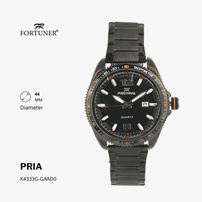 Fortuner Jam Tangan Analog Pria Water Resistant Rantai Hurley