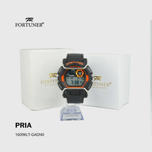 Fortuner Jam Tangan Pria Digital Sport Water Resist Kulit Olexa