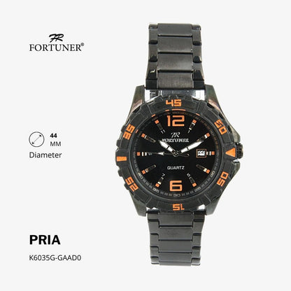 Fortuner Jam Tangan Analog Pria Water Resistant Rantai Hiromi