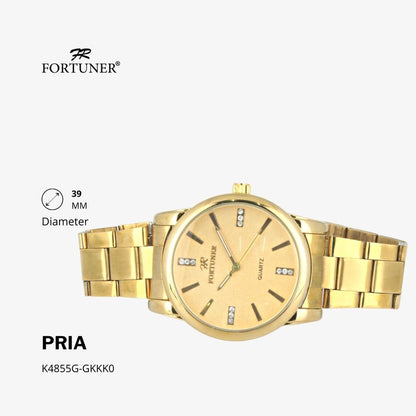 Fortuner Jam Tangan Analog Pria Water Resistant Rantai Halvard