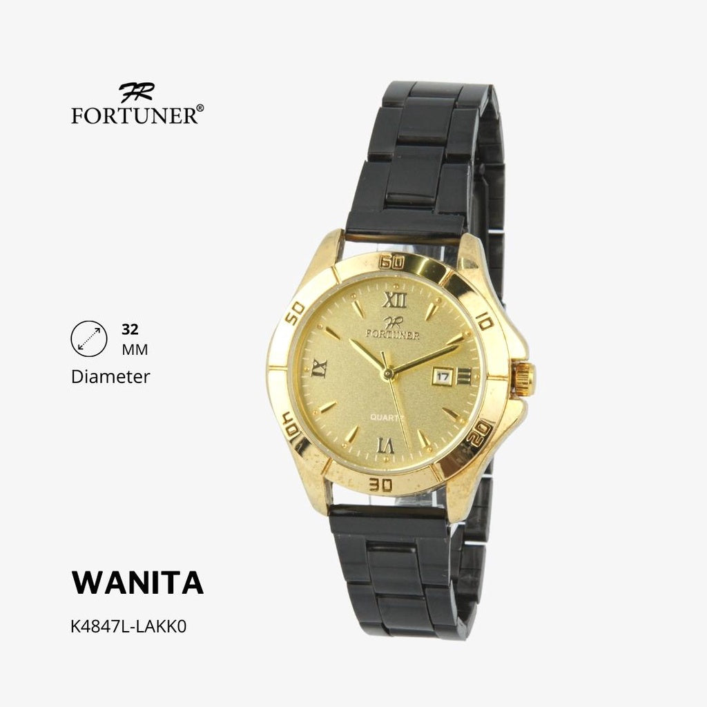 Fortuner Jam Tangan Analog Fashion Wanita Water Resistant Rantai Yamila