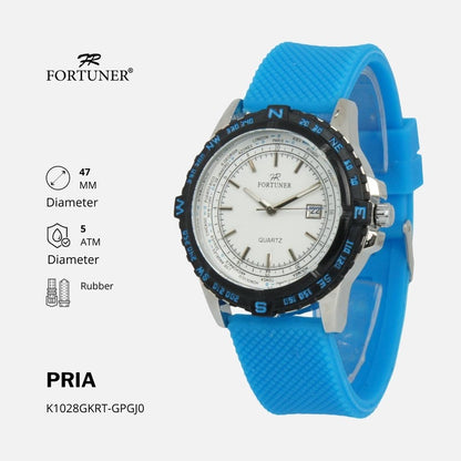 Fortuner Jam Tangan Analog Pria Water Resistant Rubber Tamerlane