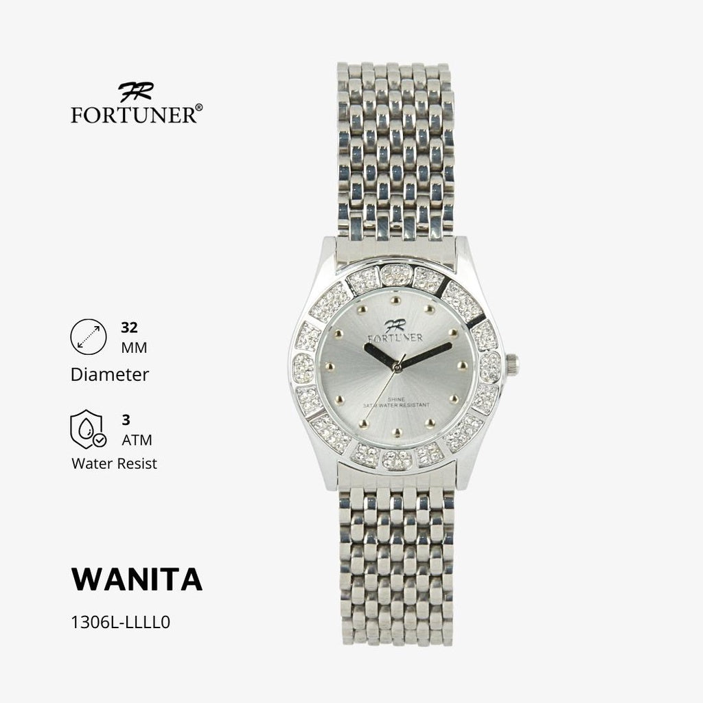 Fortuner Jam Tangan Analog Wanita Water Resistant Rantai Yolaiza