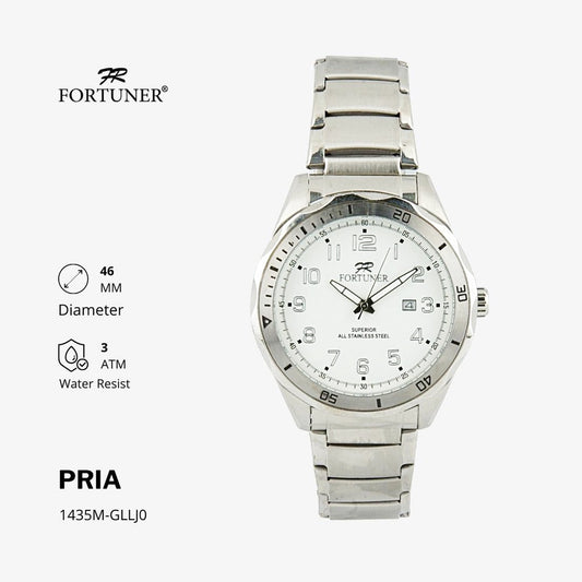 Fortuner Jam Tangan Pria Analog Water Resist Superior All Stainless Halten