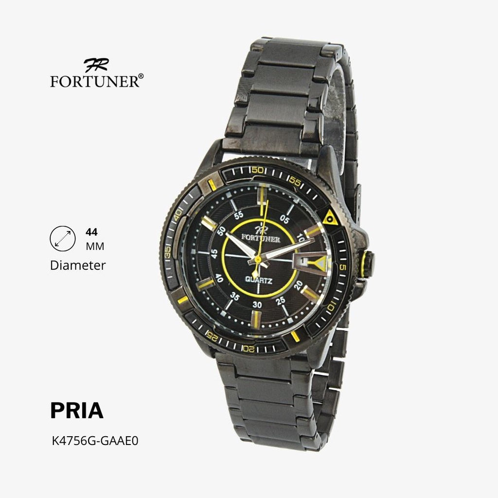 Fortuner Jam Tangan Analog Pria Water Resistant Rantai Hobert