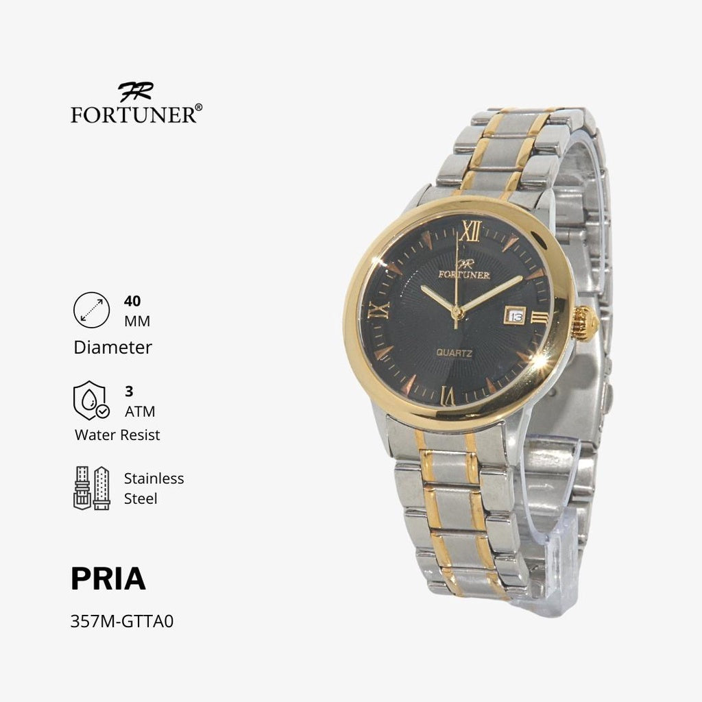 Fortuner Jam Tangan Pria Analog Water Resist Superior All Stainless Tyoma