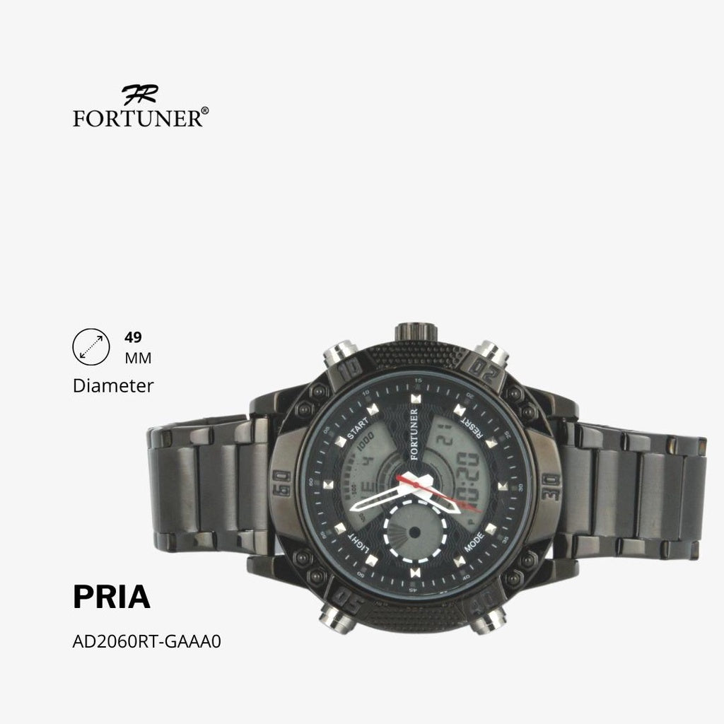 Fortuner Jam Tangan Analog Pria Water Resistant Halsey